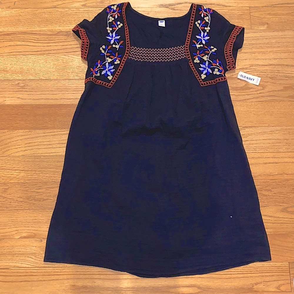 Boho embroidered dress